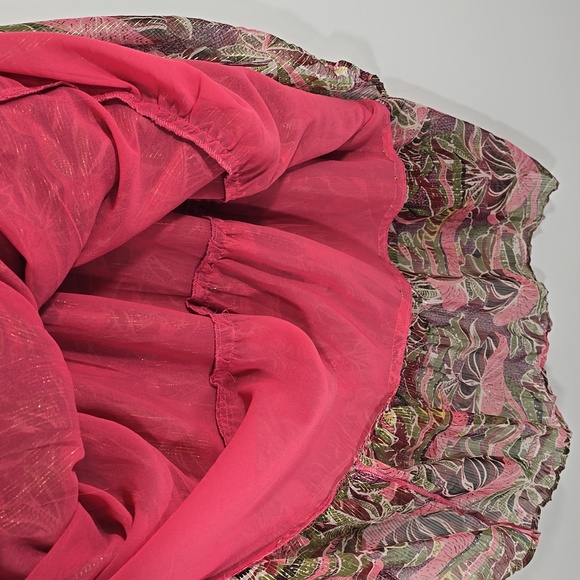 {Elan} Printed Ruffle Maxi Skirt - Size M - Picture 12 of 15